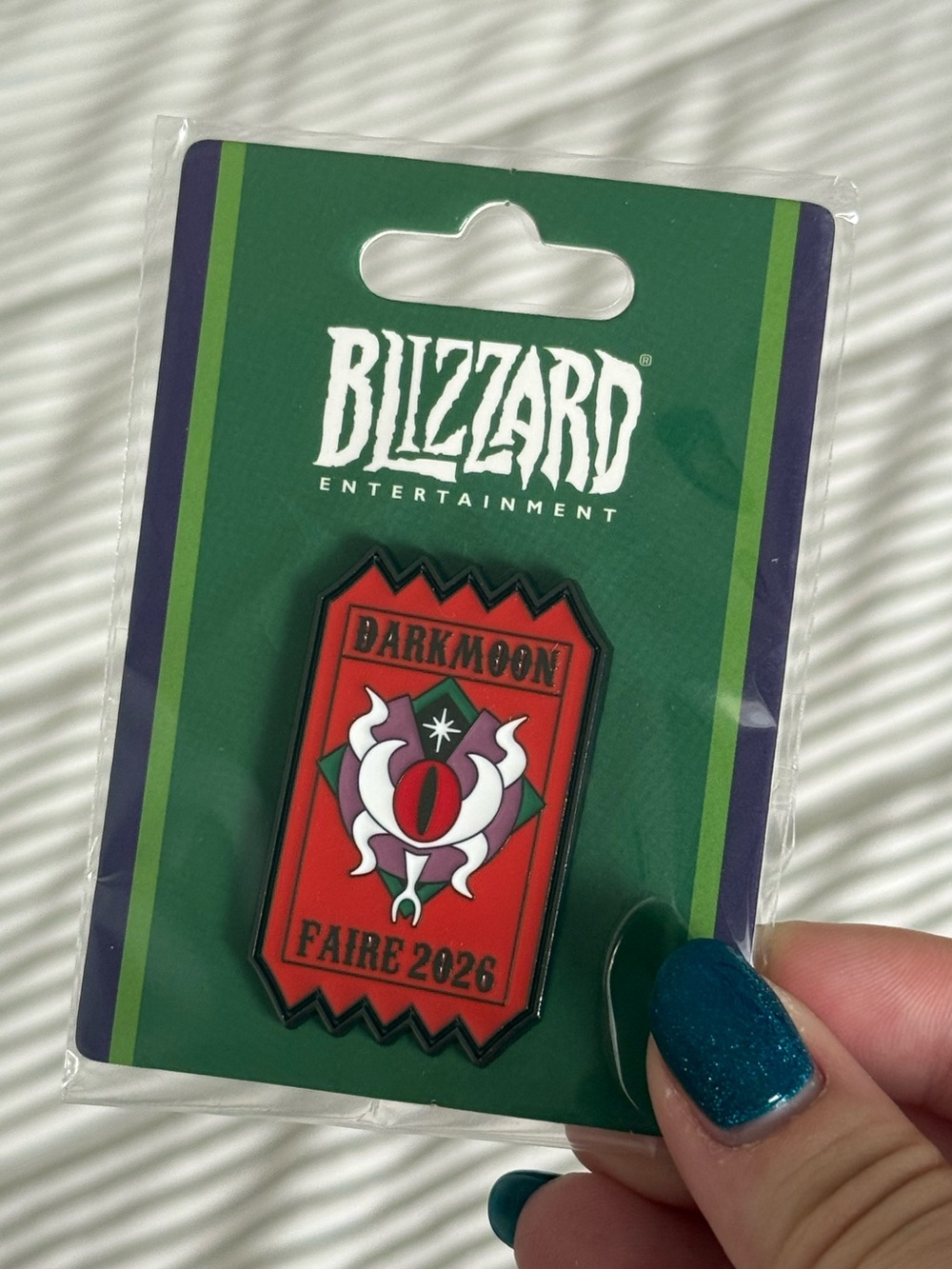 Blizzcon 2026 Darkmoon Faire Exclusive Pin Glow In The Dark Variant Limited NEW